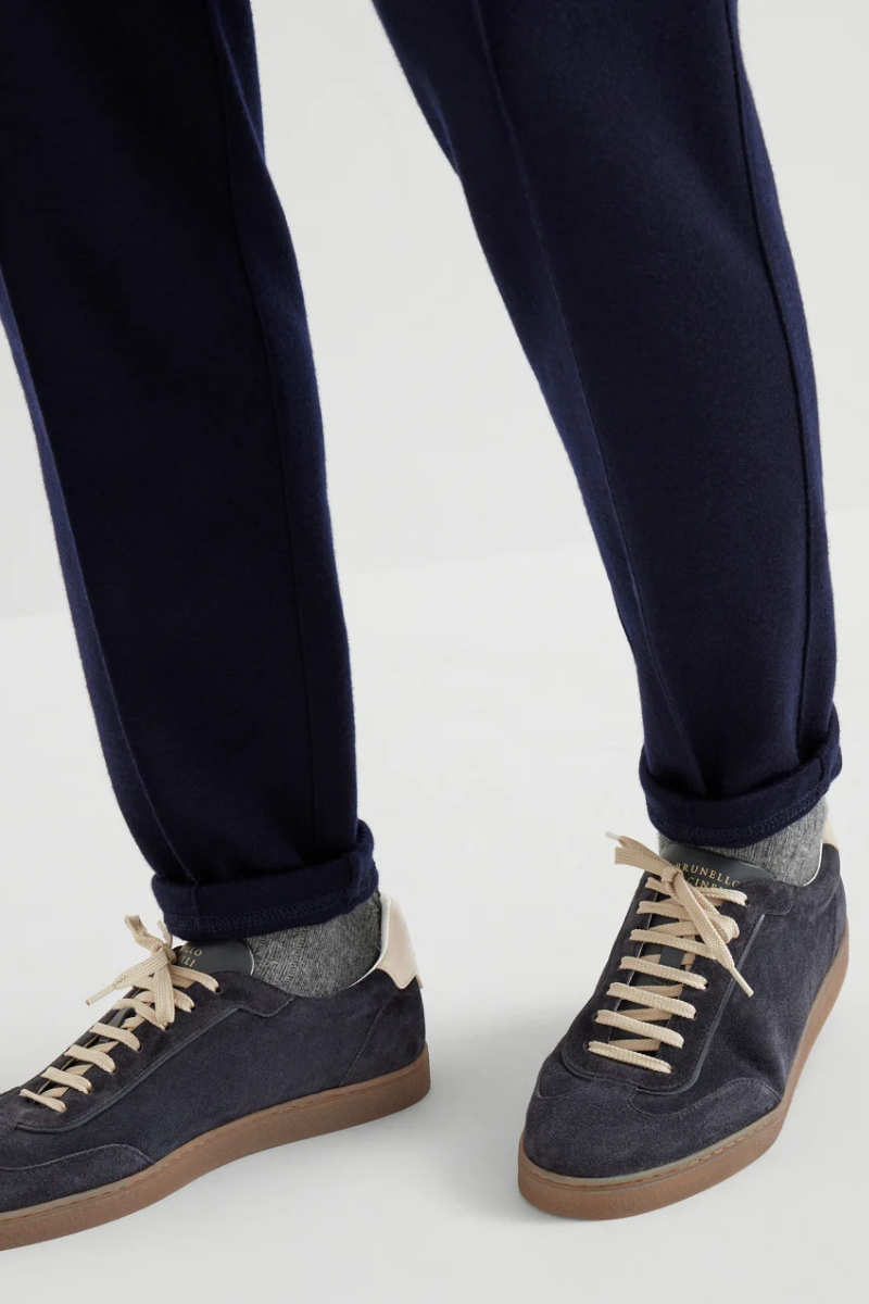 Washed Suede Sneakers-Brunello Cucinelli-Boyds Philadelphia