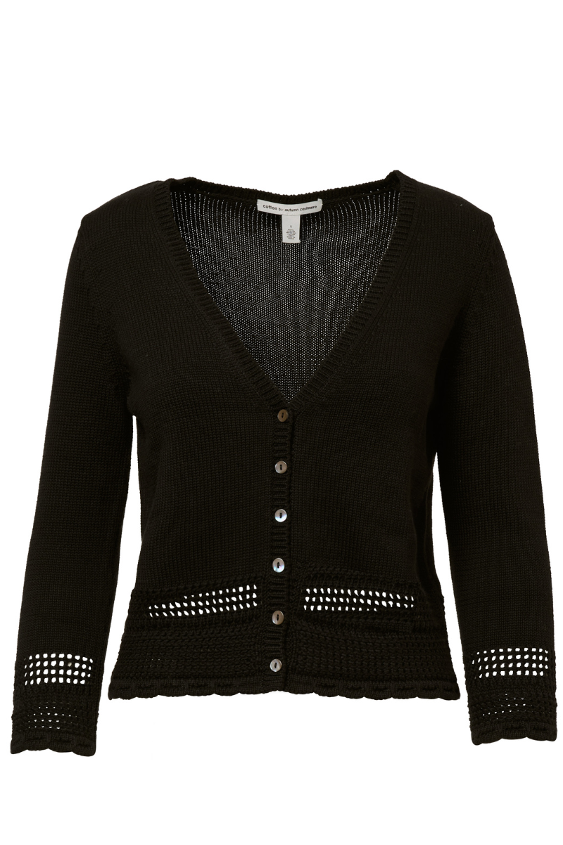 Scallop Edge Cardigan by Autumn Cashmere