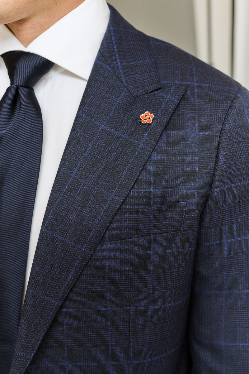 Navy Plaid Suit-Gerald-Boyds Philadelphia