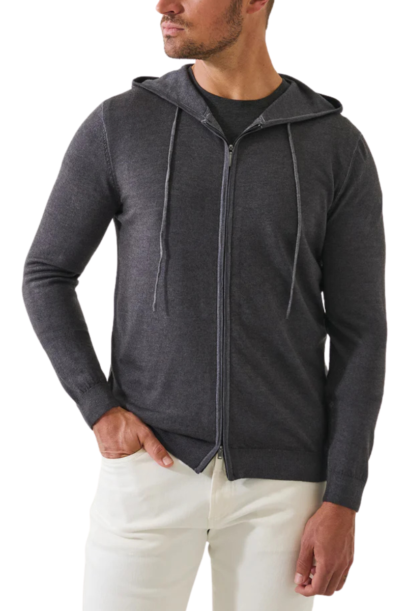 Extra-Fine Merino Vintage Wash Hoodie-Patrick Assaraf-Boyds Philadelphia