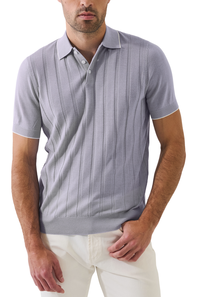 Drop Needle Tipped Polo-Patrick Assaraf-Boyds Philadelphia