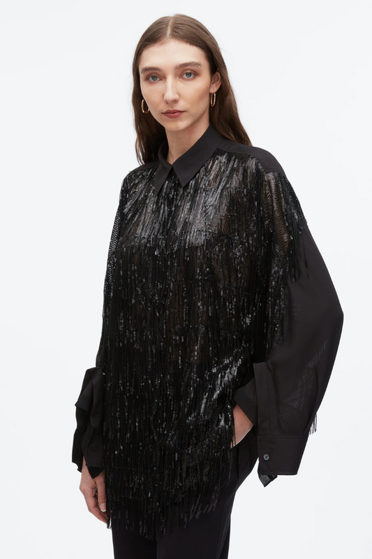 Sequin Fringe Shirt-3.1 Phillip Lim-Boyds Philadelphia