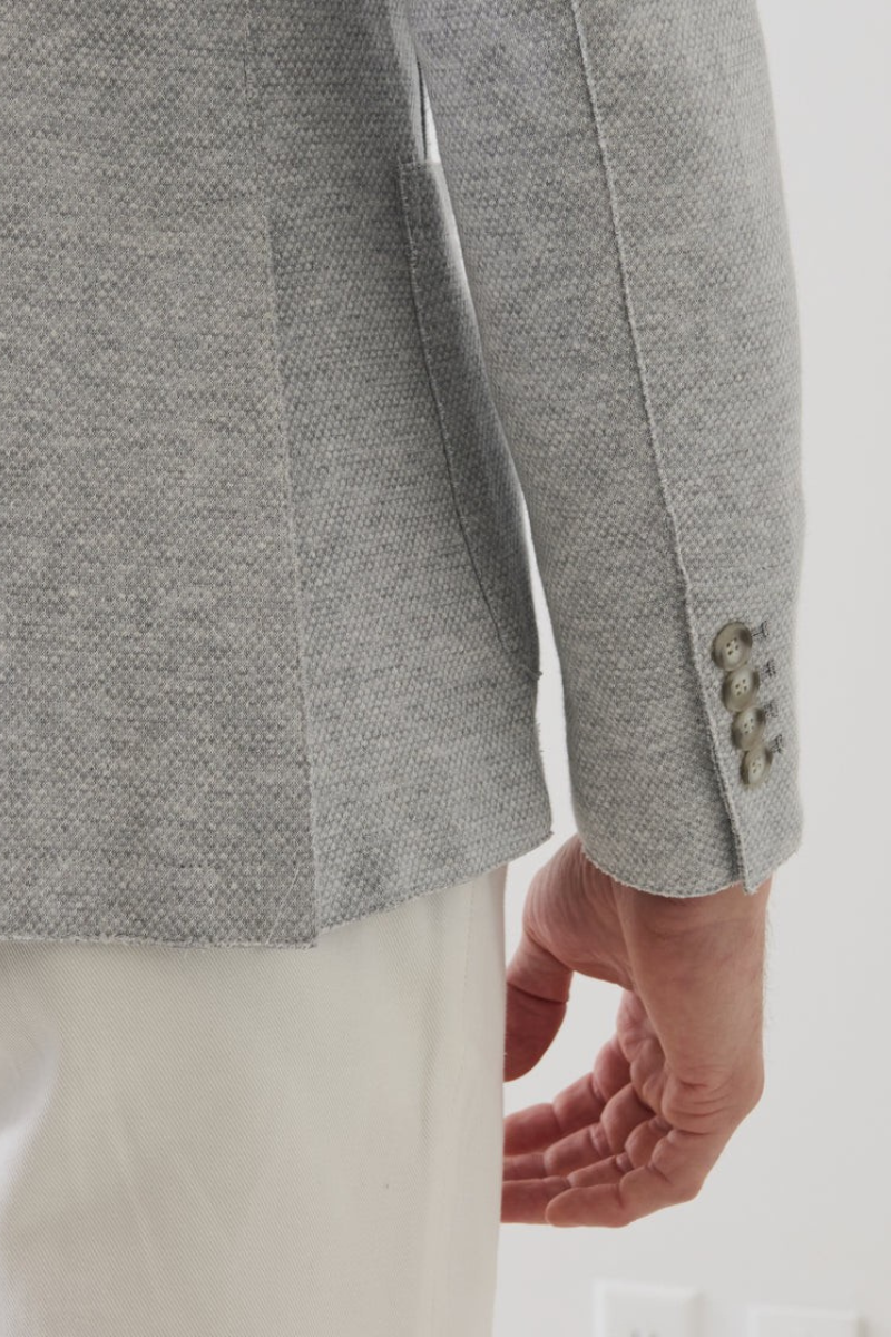 Textured Raw Edge Blazer-Patrick Assaraf-Boyds Philadelphia