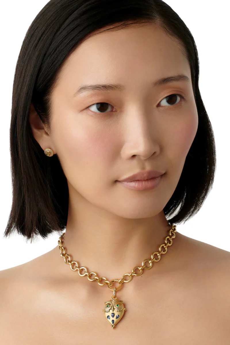 Tanzanite Night Owl Locket-Temple St. Clair-Boyds Philadelphia