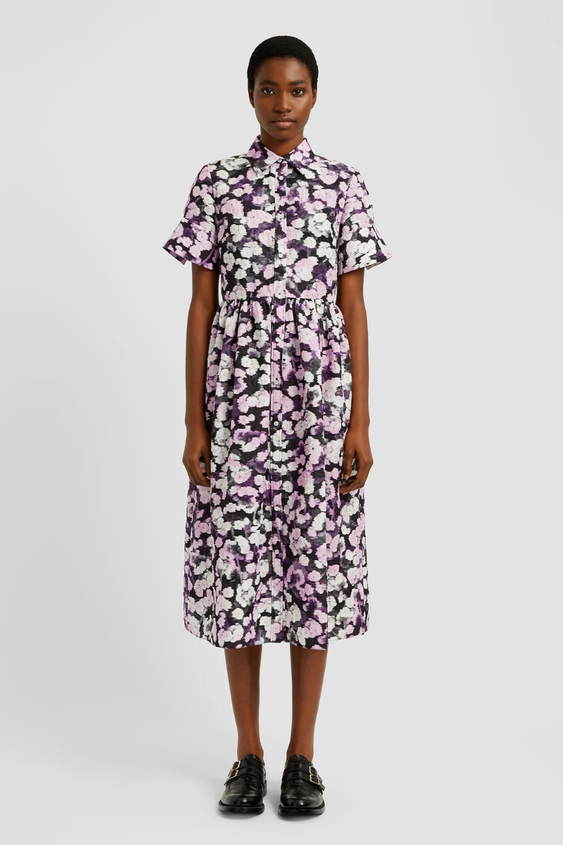 Havelock Blossom Shirt Dress-ERDEM-Boyds Philadelphia