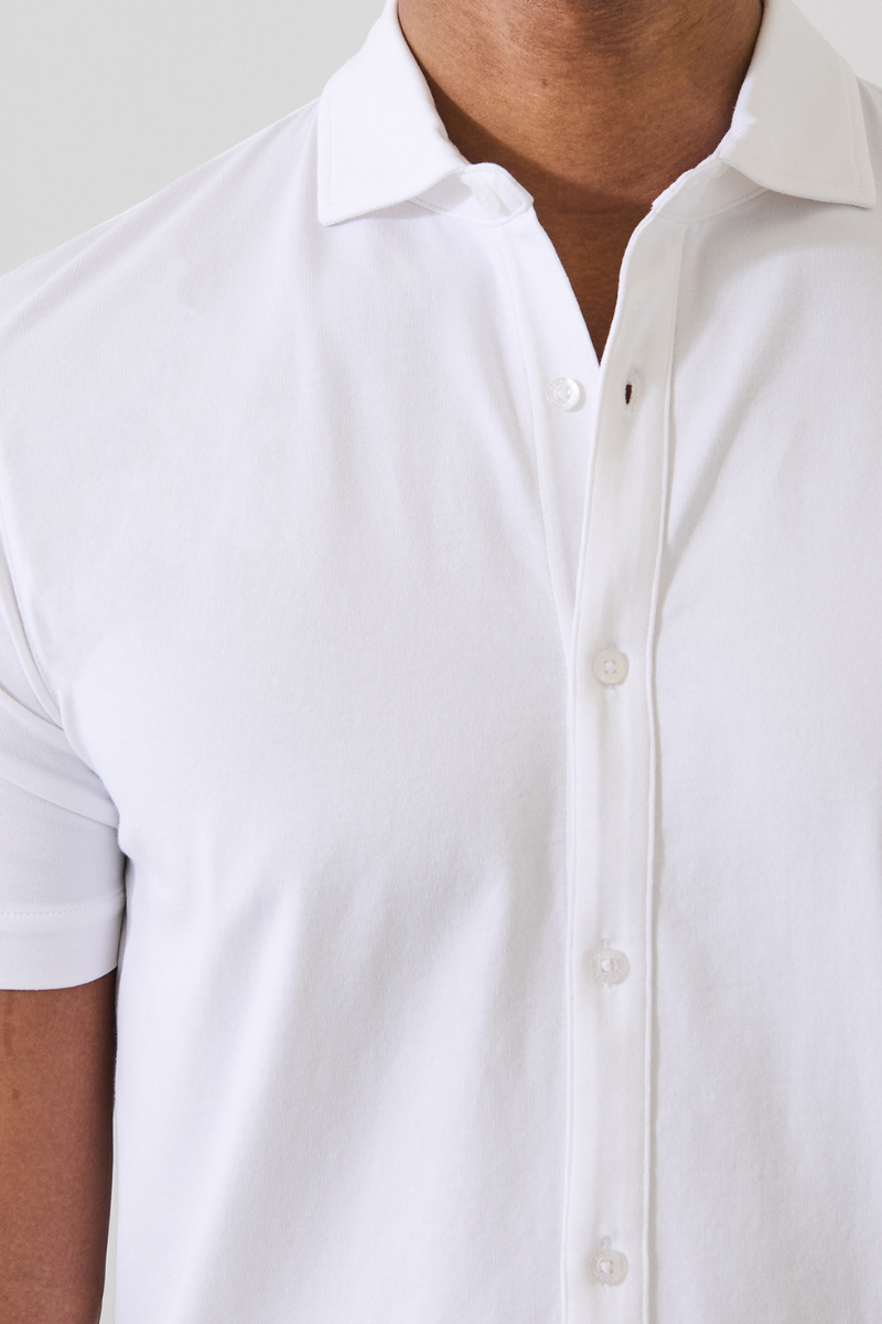 Stretch Button Front Shirt-Patrick Assaraf-Boyds Philadelphia