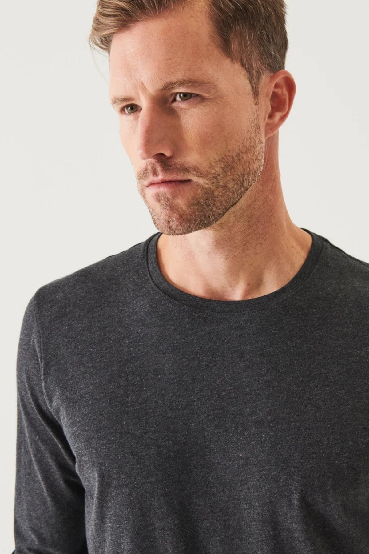 Pima Cotton Stretch L/S T-Shirt