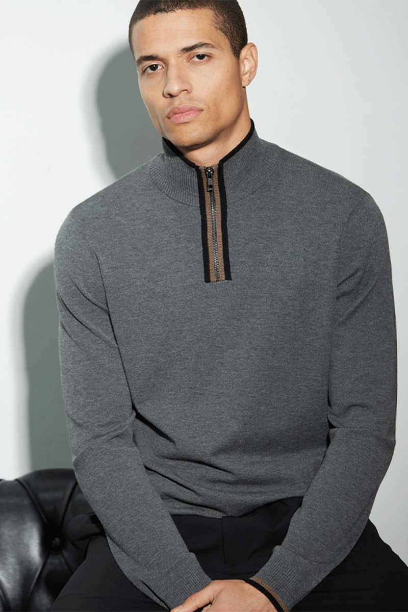 1/4 Zip Mock Sweater-Autumn Cashmere-Boyds Philadelphia