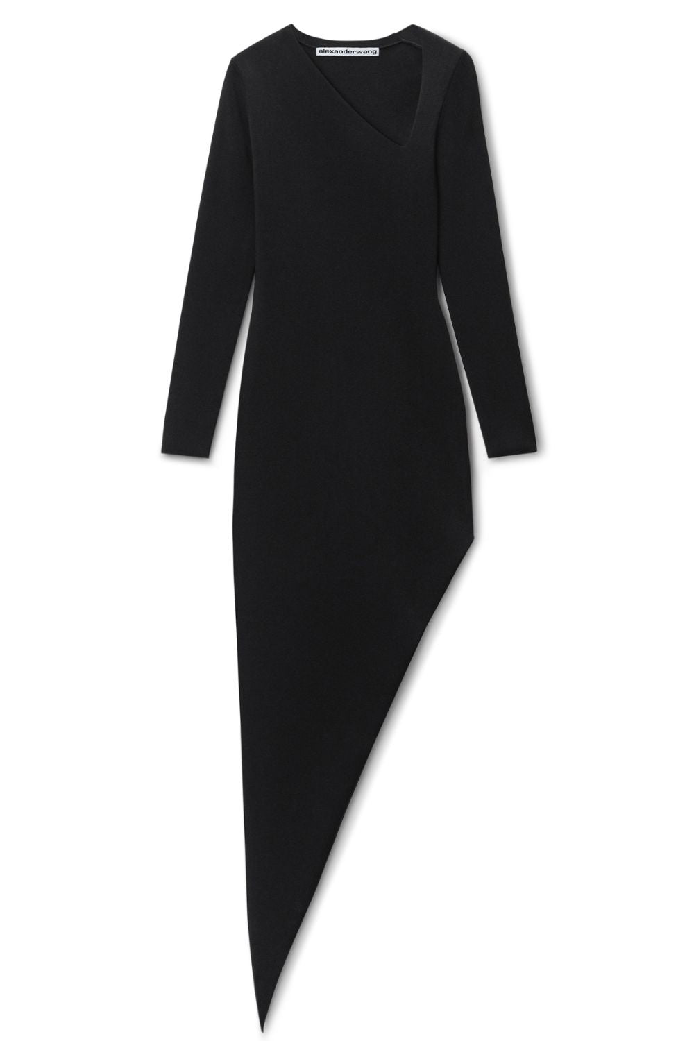 Asymmetric Long-sleeve Dress by Alexander Wang Asymmetric Long-sleeve Dress by Alexander Wang