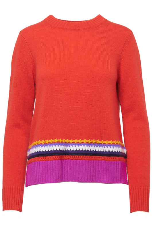 Crochet Border Boxy Crew-Autumn Cashmere-Boyds Philadelphia