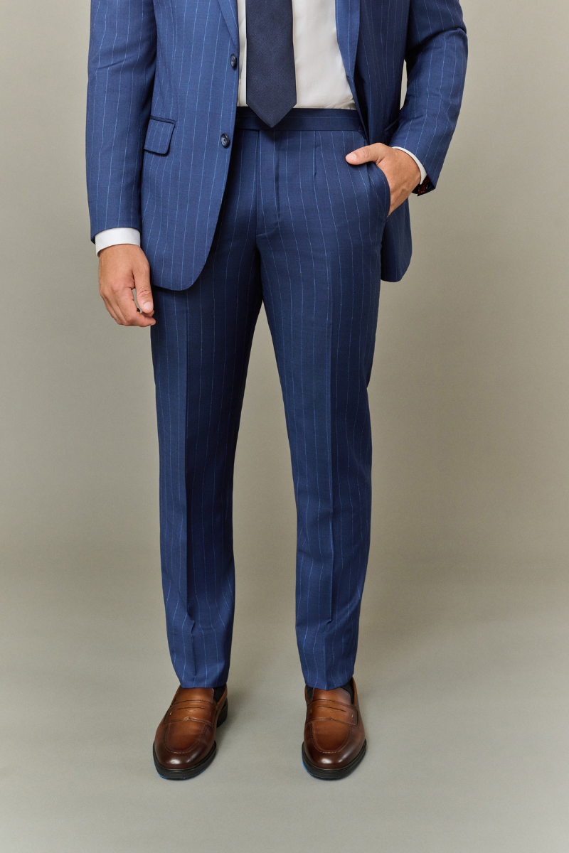 Royal Blue Pinstripe Suit-Gerald-Boyds Philadelphia