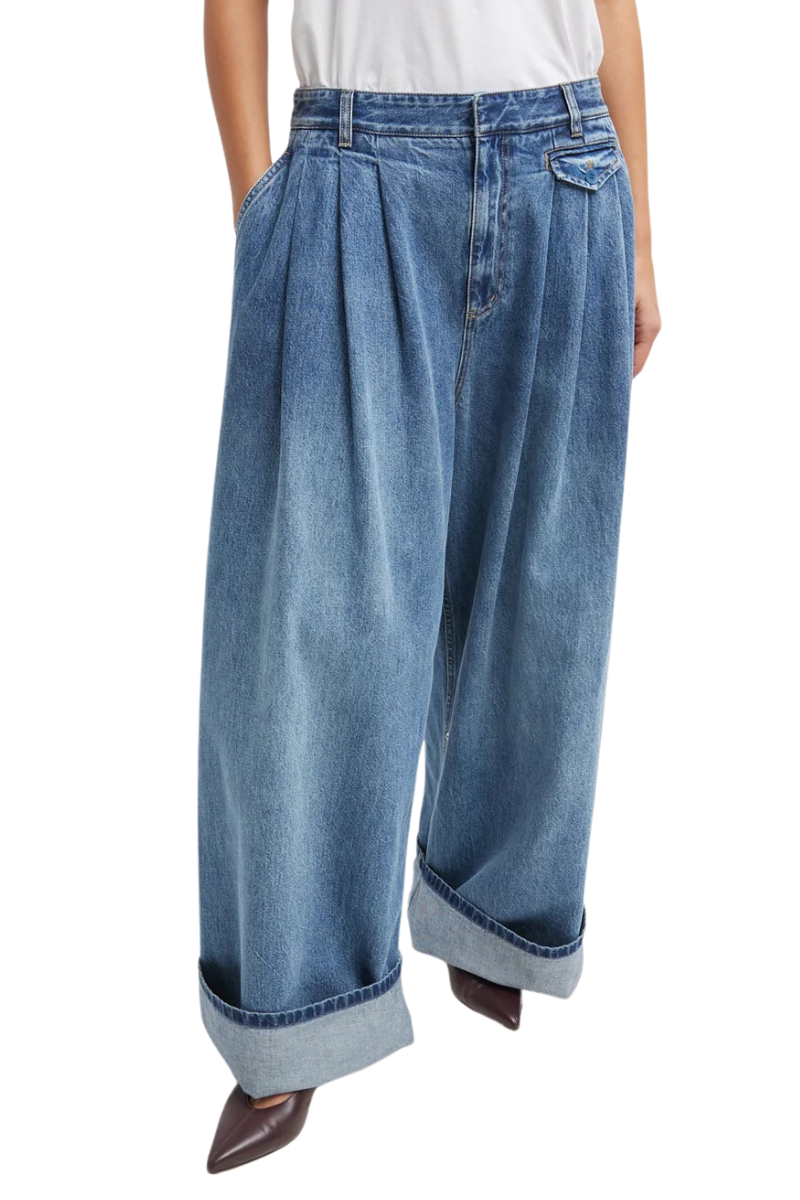 Spring Denim Triple Pleat Jean by Tibi – Boyds Spring Denim Triple Pleat Jean by Tibi – Boyds