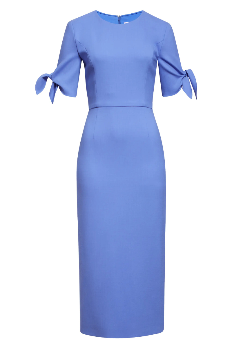 Tie-Sleeve Midi Dress-Carolina Herrera-Boyds Philadelphia