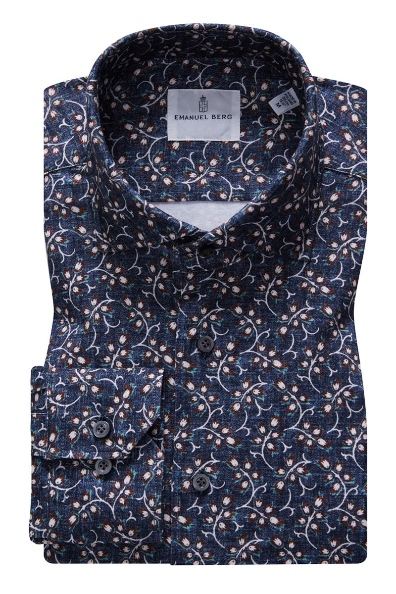 Modern 4-Flex Vine Shirt-Emanuel Berg-Boyds Philadelphia