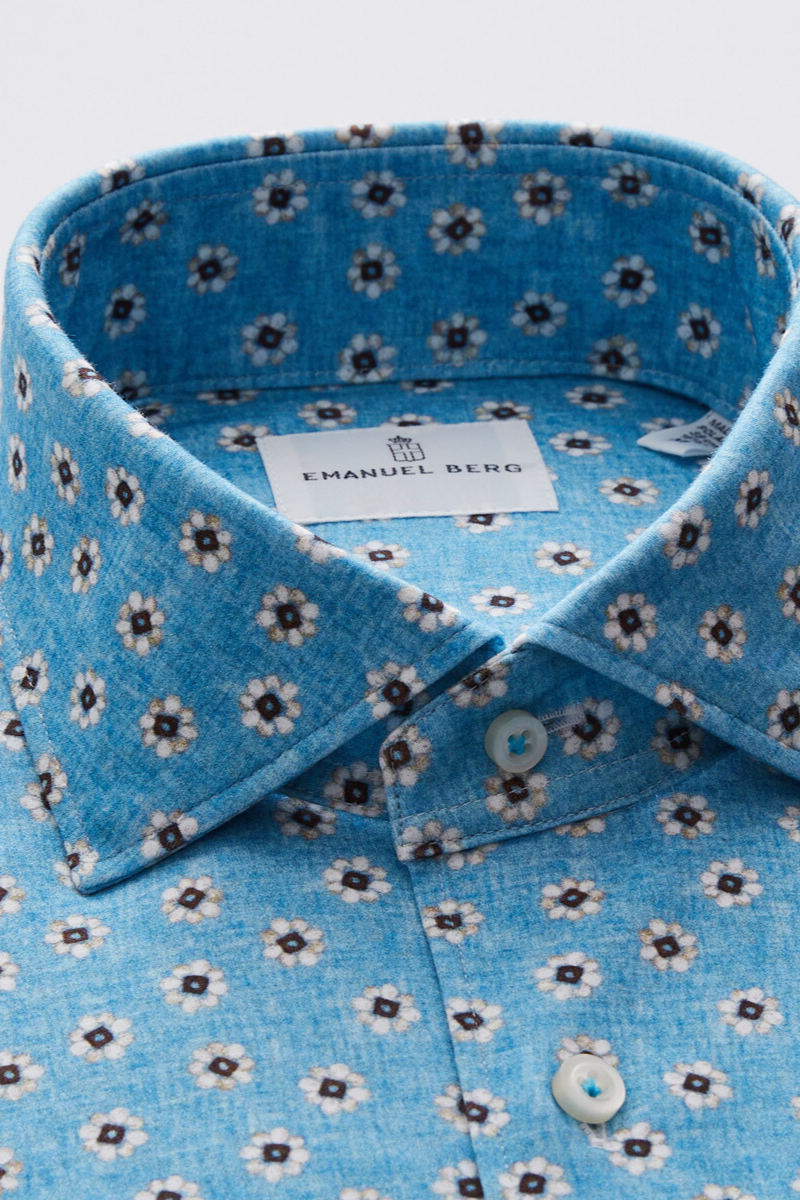 Modern 4-Flex Flower Shirt-Emanuel Berg-Boyds Philadelphia