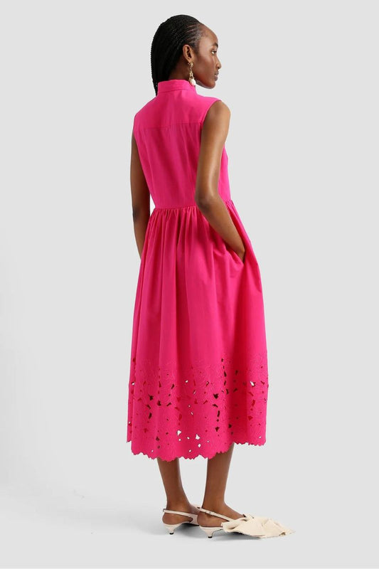Cerise Shirt Dress-ERDEM-Boyds Philadelphia