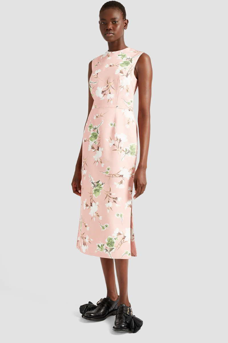 Sleeveless Midi Pencil Dress-ERDEM-Boyds Philadelphia