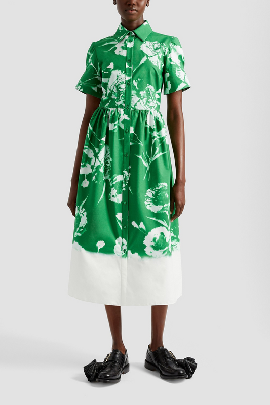 Short Sleeve Shirt Dress-ERDEM-Boyds Philadelphia