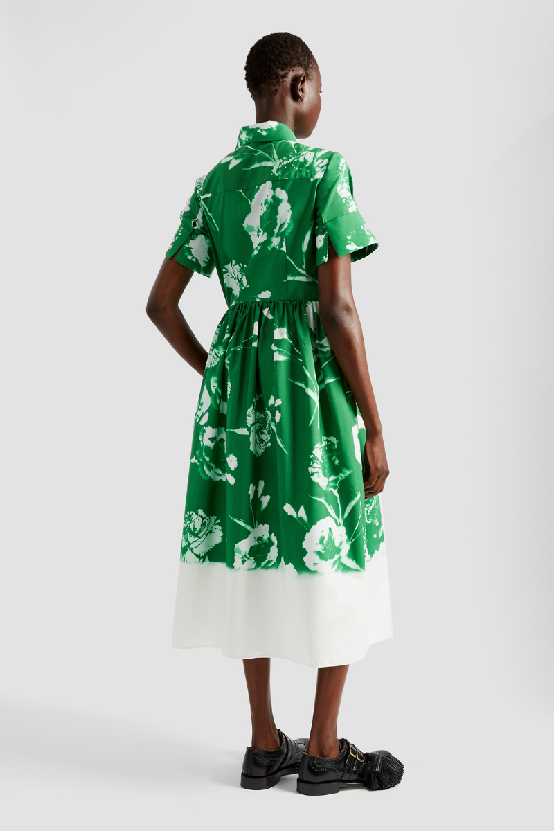 Short Sleeve Shirt Dress-ERDEM-Boyds Philadelphia