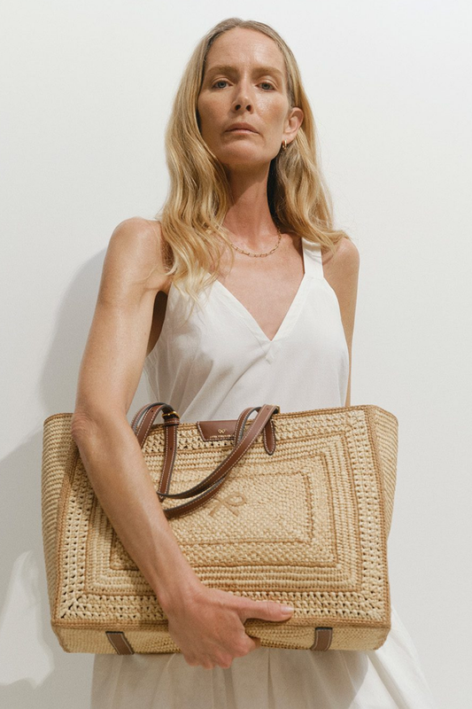 Raffia Bow Tote-Anya Hindmarch-Boyds Philadelphia