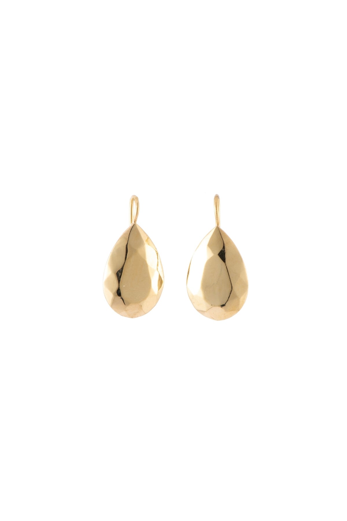 Pear Shape Faceted Drop Earrings