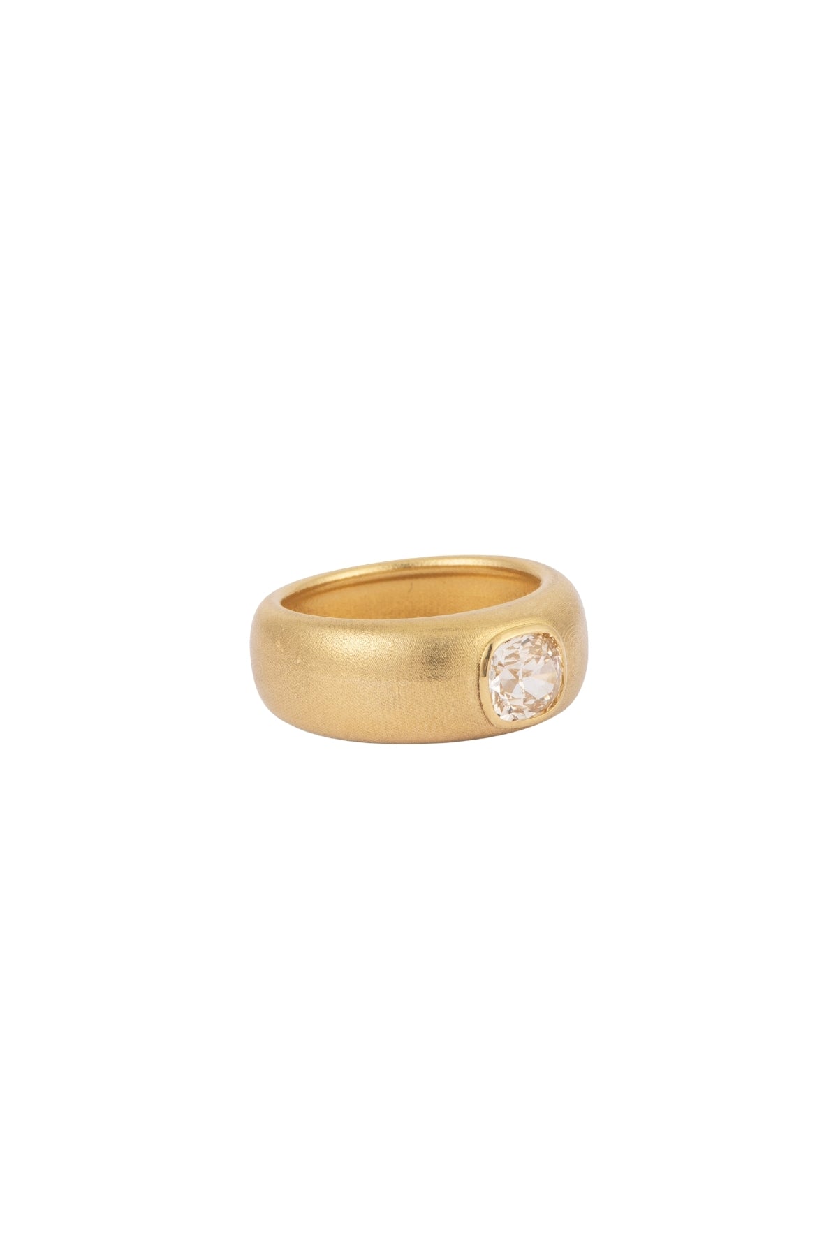 Old Euro Cut Diamond Ring