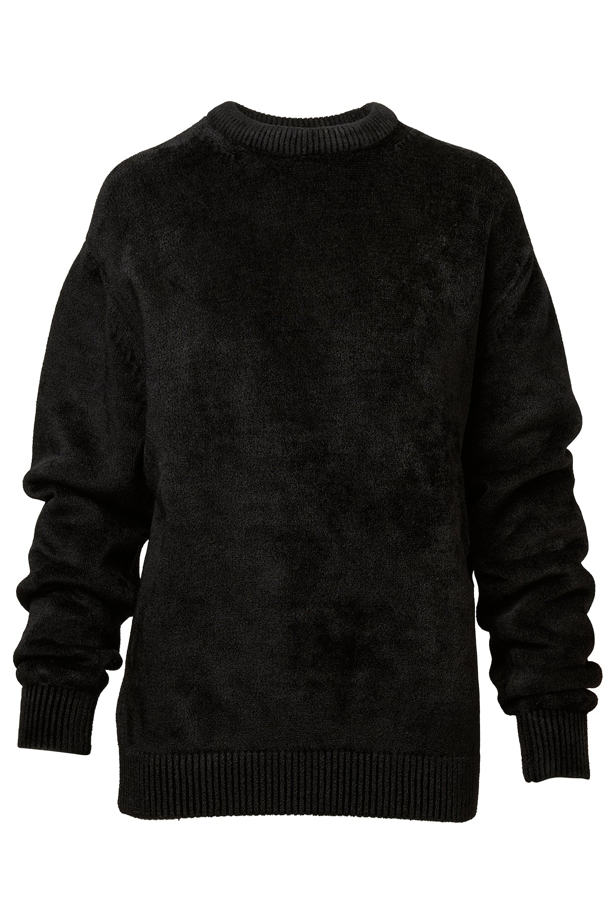 Chenille Crew Neck Jumper Top-SOVEN-Boyds Philadelphia
