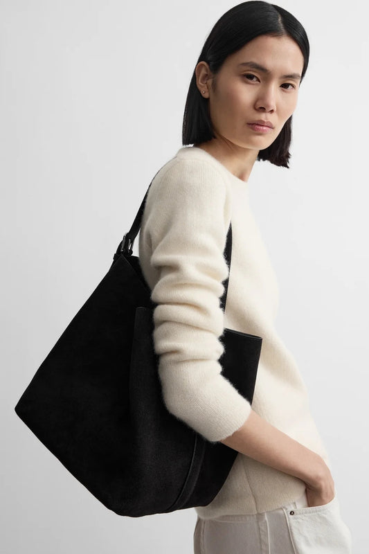 Medium Belted Suede Tote-TOTEME-Boyds Philadelphia