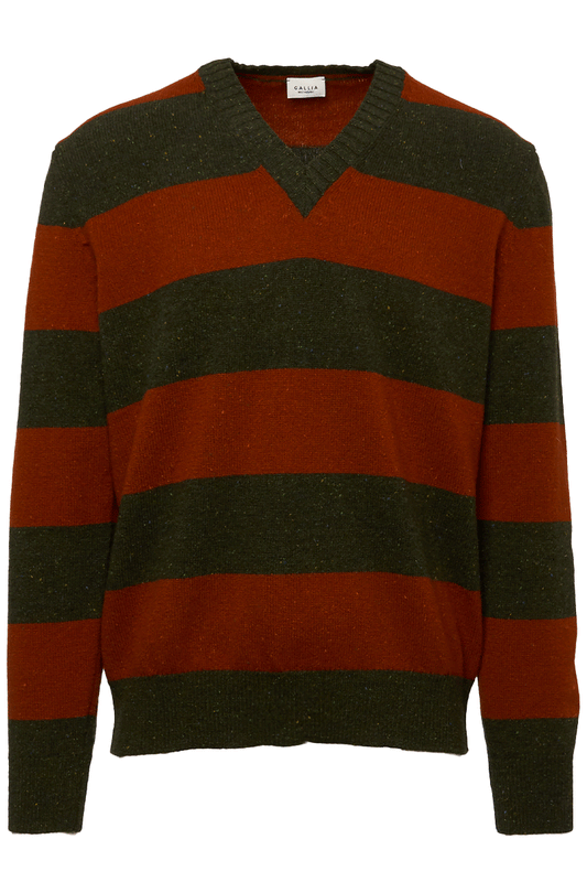 Lawrence Striped V-Neck-Gallia-Boyds Philadelphia