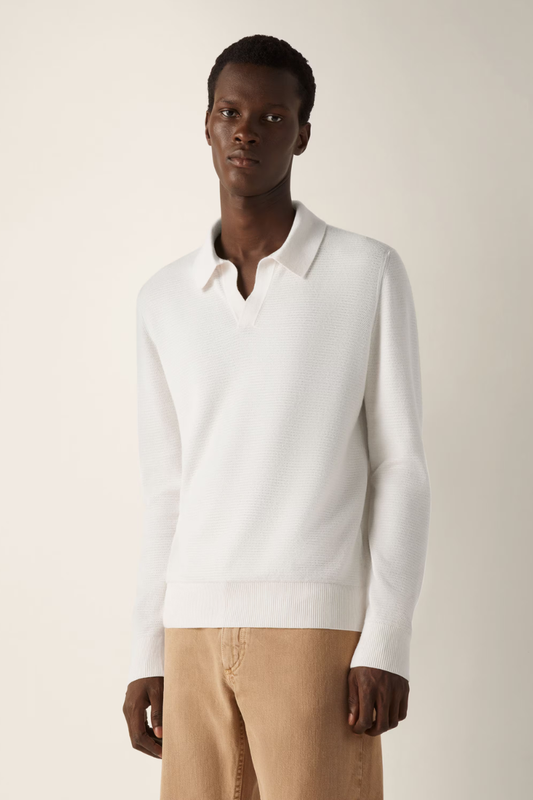 Mélange Polo Sweater