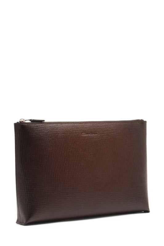 Embossed Leather Pouch-Santoni-Boyds Philadelphia