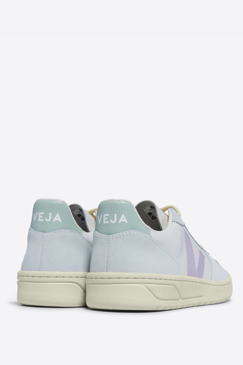 Women's V-10 Leather Sneakers-VEJA-Boyds Philadelphia