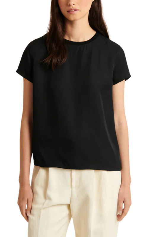 Silk Short Sleeve Crewneck-Patrick Assaraf-Boyds Philadelphia