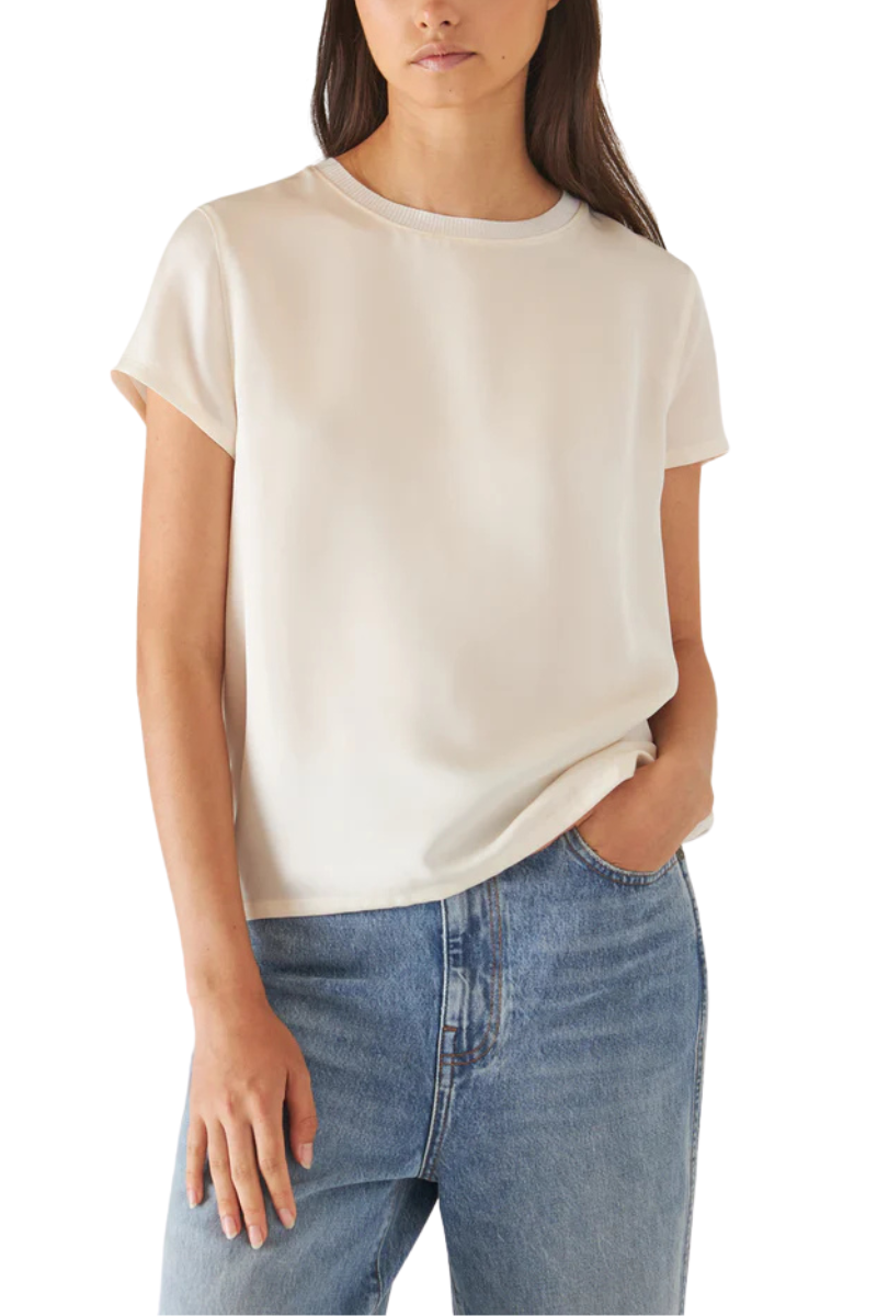 Silk Short Sleeve Crewneck-Patrick Assaraf-Boyds Philadelphia