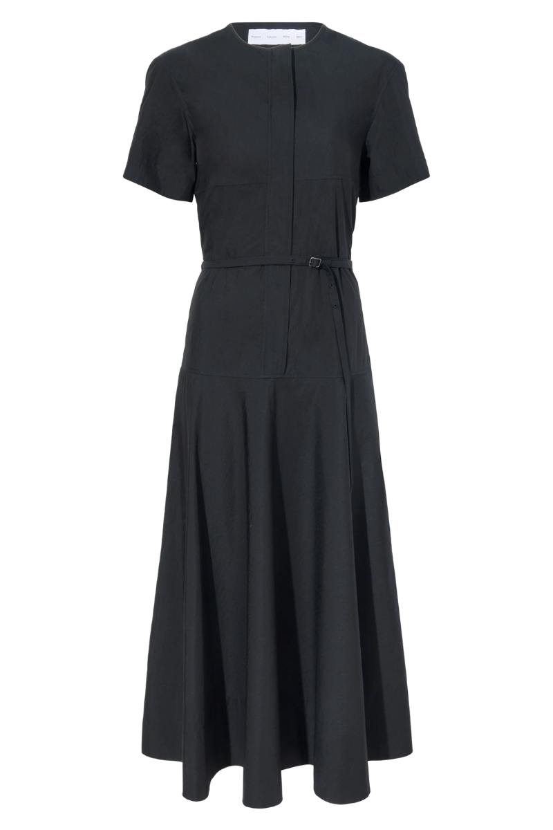 Elizabeth Dress in Parachute Cotton Black | Proenza Schouler White Label Official Site Elizabeth Dress in Parachute Cotton Black | Proenza Schouler White Label Official Site