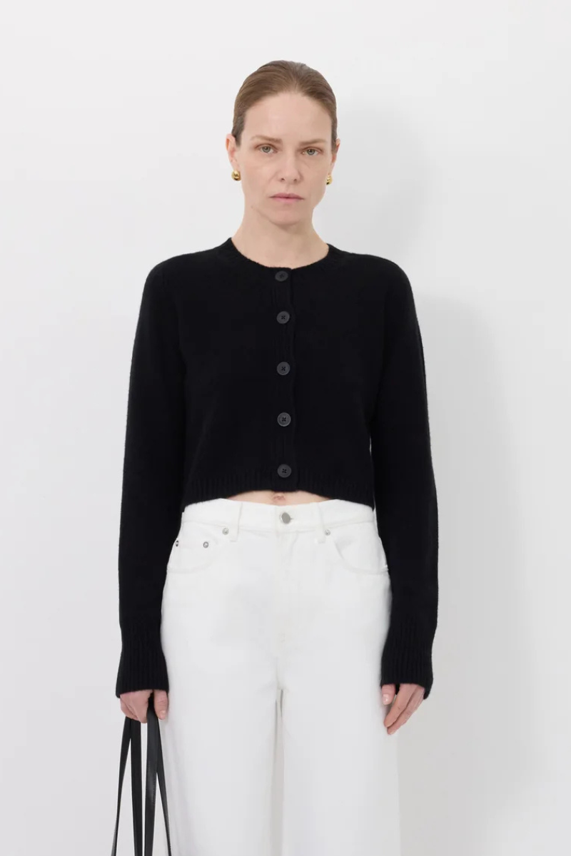 Zephir Cropped Cashmere Cardigan-Loulou de Saison-Boyds Philadelphia