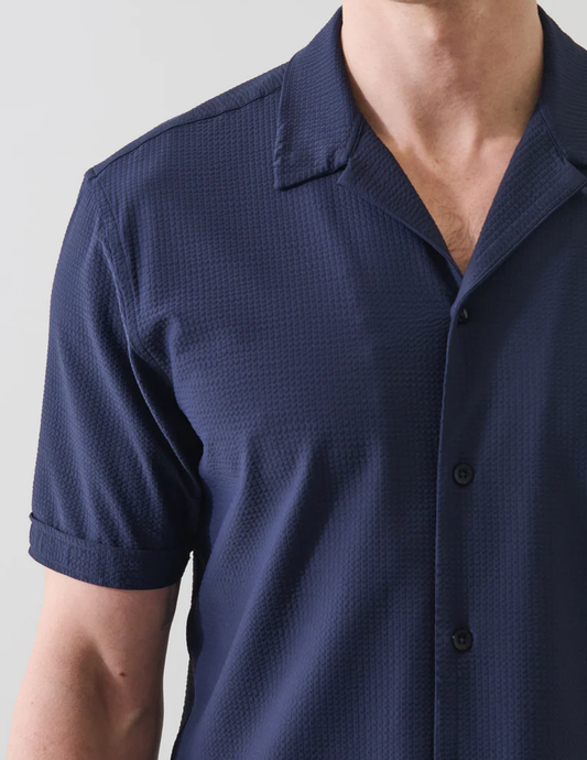 Seersucker Performance Stretch Shirt-Patrick Assaraf-Boyds Philadelphia