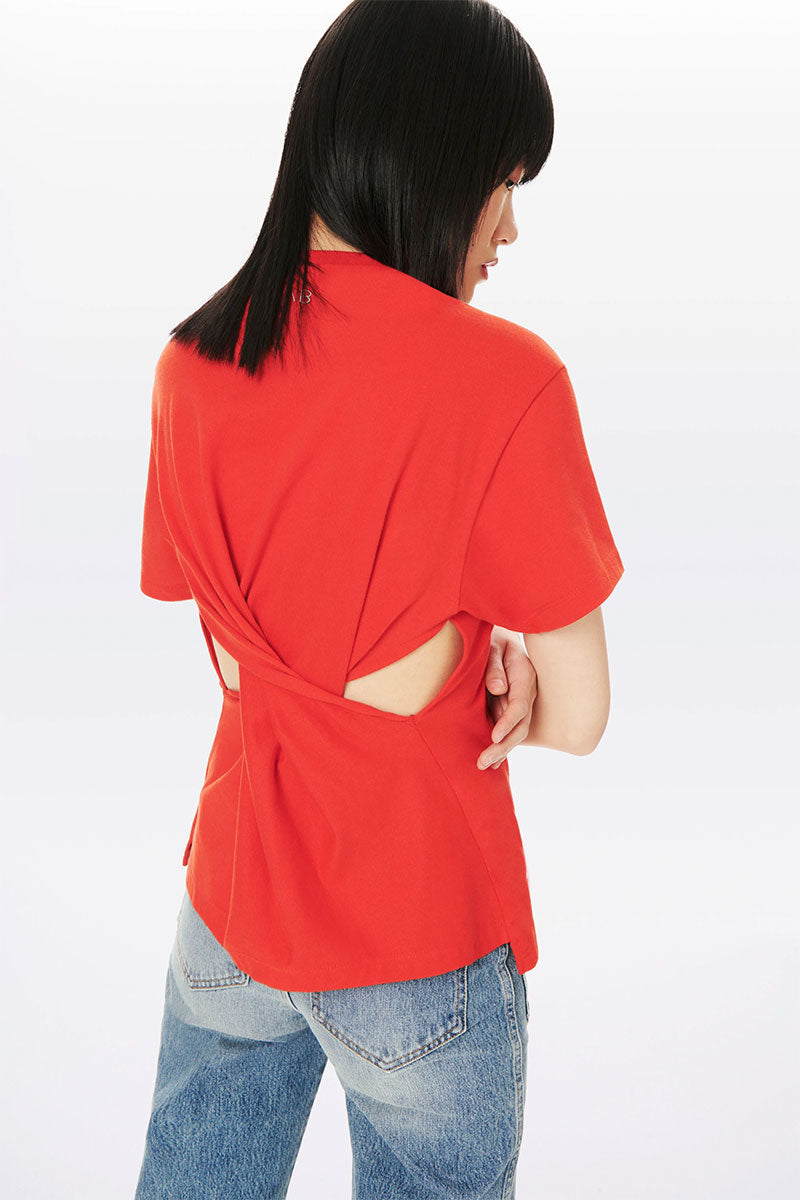 Twist-Back T-Shirt-Victoria Beckham-Boyds Philadelphia