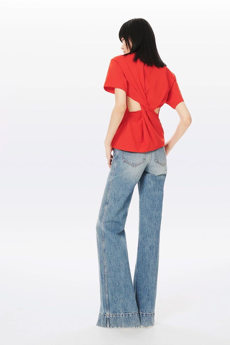 Twist-Back T-Shirt-Victoria Beckham-Boyds Philadelphia