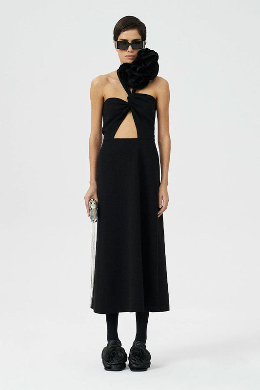 Black Halter Dress-Magda Butrym-Boyds Philadelphia