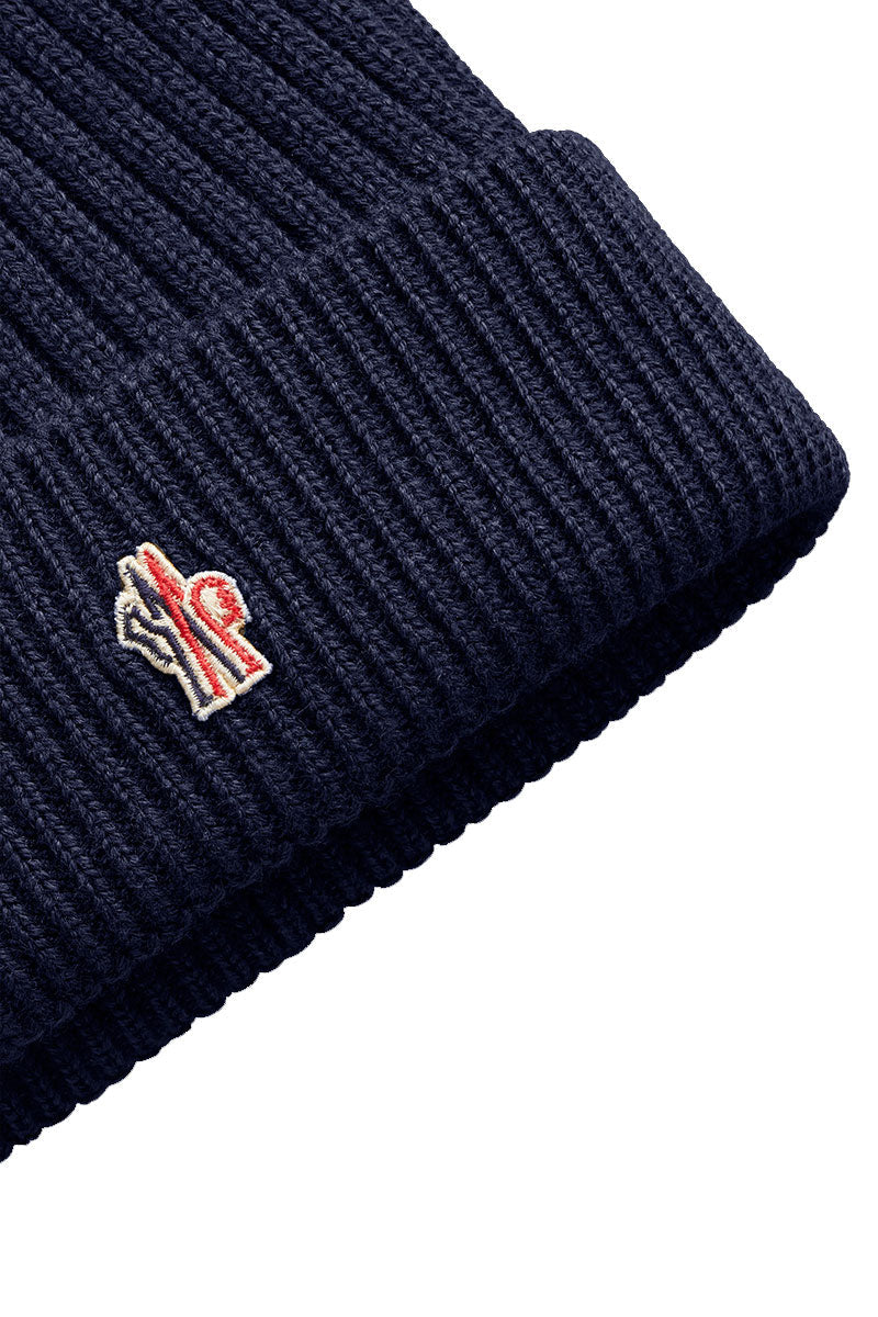 Ribbed Knit Beanie-Moncler Grenoble-Boyds Philadelphia