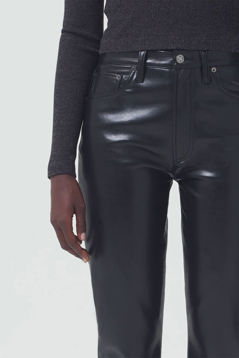 Recycled Leather Riley Long High Rise-AGOLDE-Boyds Philadelphia