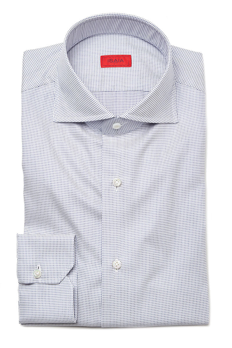 Micro Texture Dress Shirt-ISAIA-Boyds Philadelphia