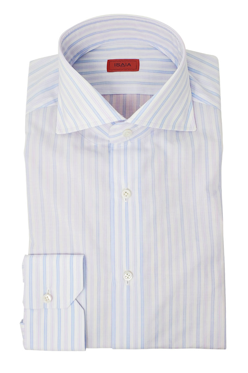 Mix Stripe Shirt-ISAIA-Boyds Philadelphia