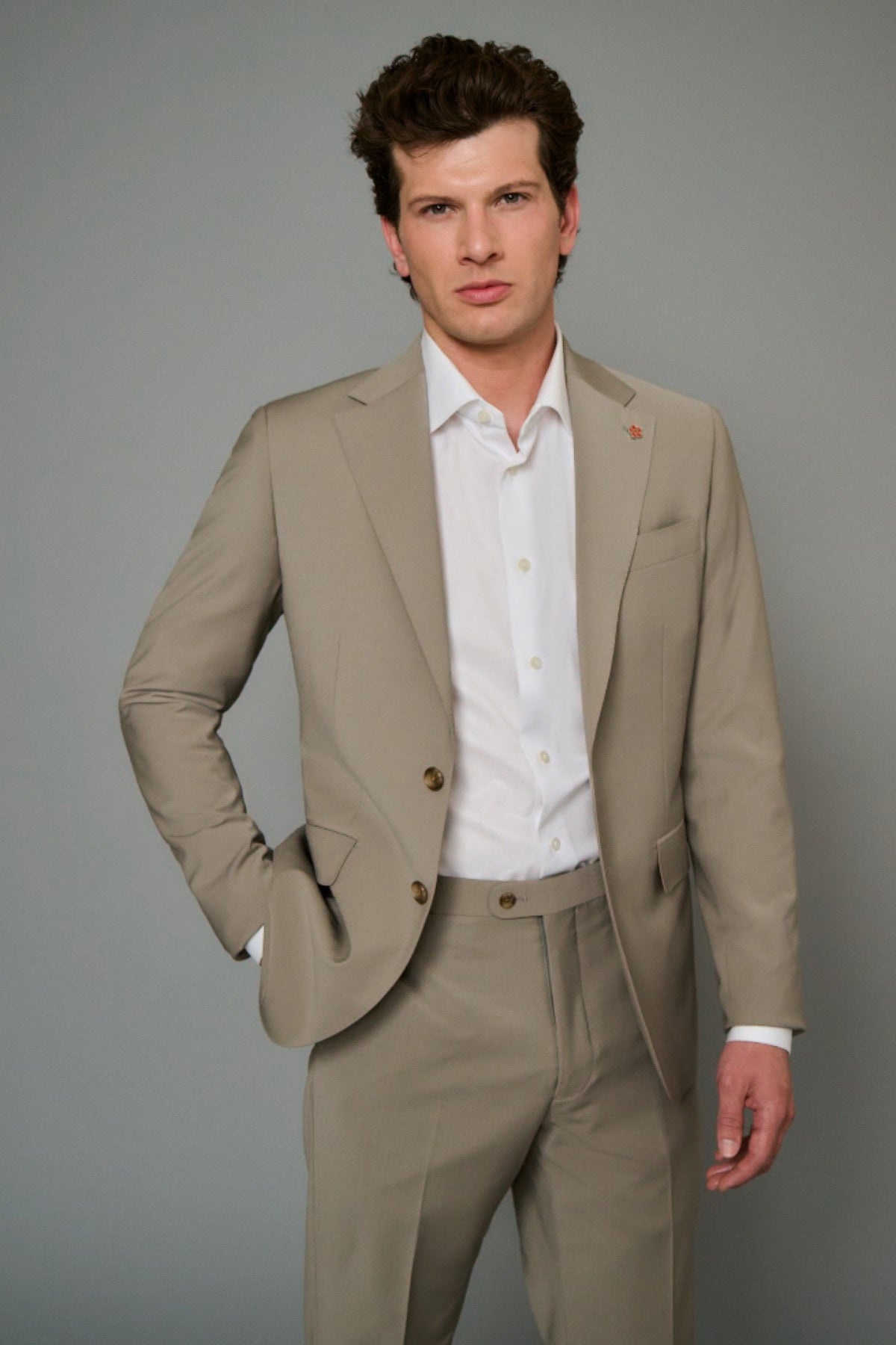 Solid Tan Weave Suit-Gerald-Boyds Philadelphia