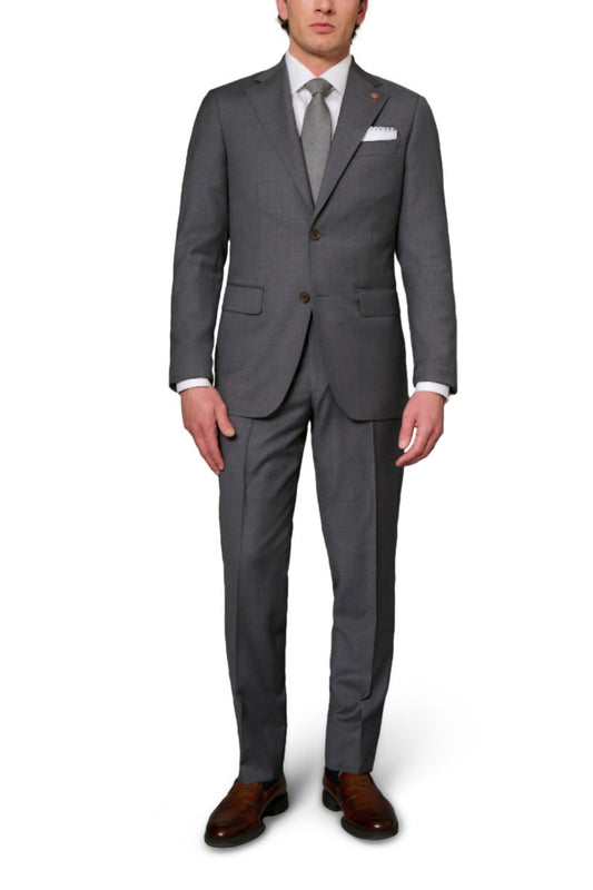 Solid Mid Grey Suit-Gerald-Boyds Philadelphia