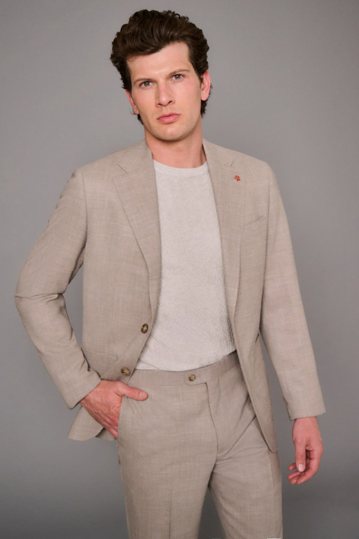 Tan Linen Sport Jacket-Gerald-Boyds Philadelphia