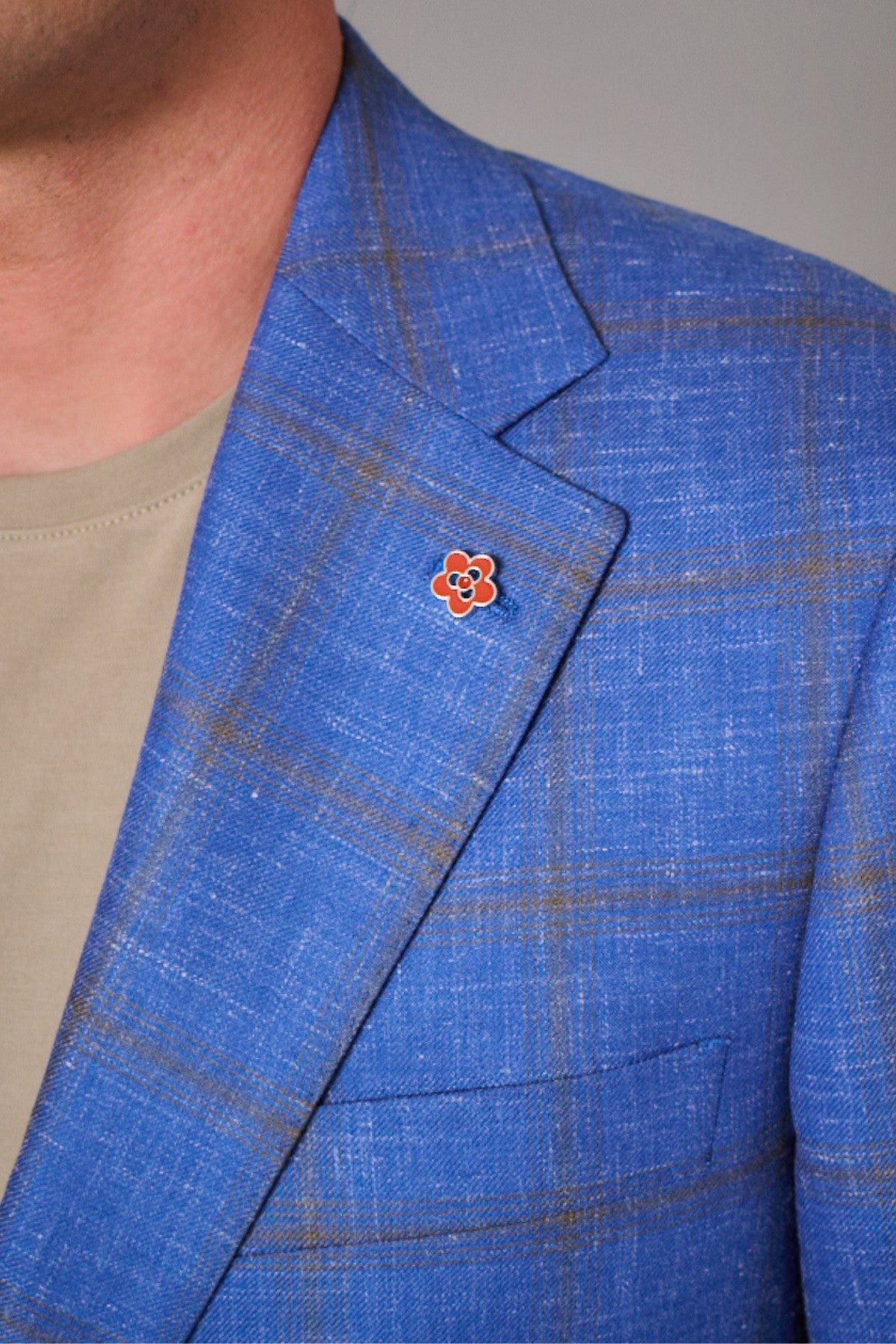 Linen Windowpane Sport Jacket-Gerald-Boyds Philadelphia