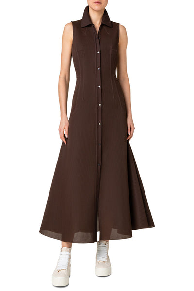 Techno Grid Shirt Dress-Akris-Boyds Philadelphia