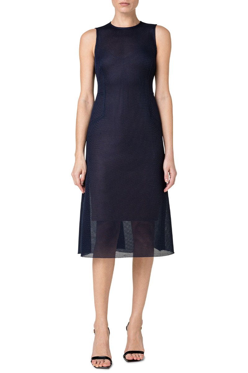 Techno Grid Midi Dress-Akris-Boyds Philadelphia